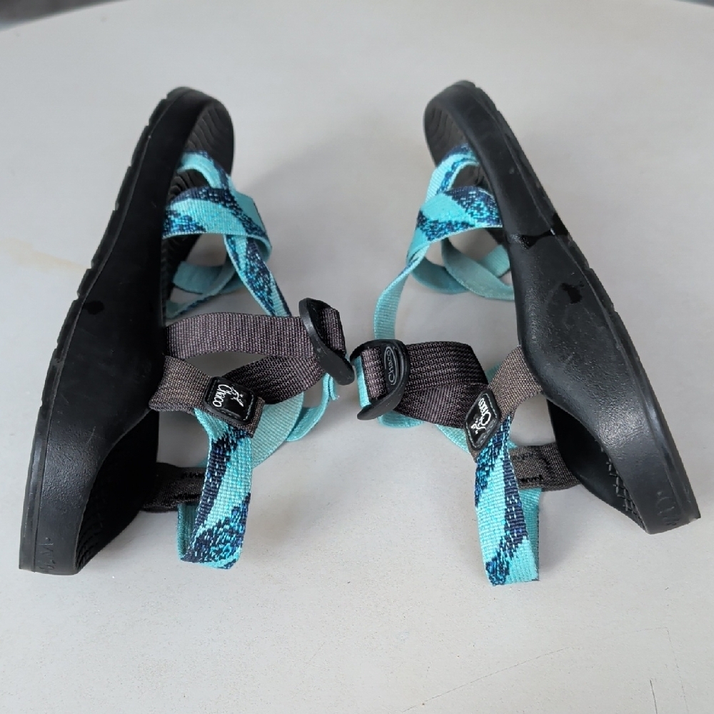 Chaco Teal & Black Outdoor Sandals Women's SZ 10 Hiking Camping Walking Active - Picture 6 of 12